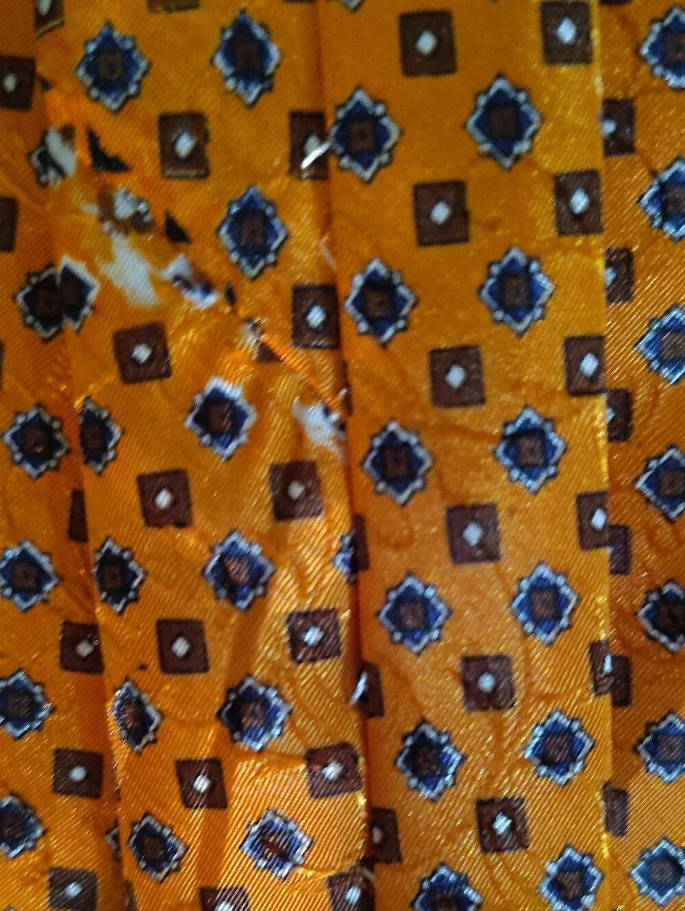 Vintage Claude Montana Paris Geometric Print Men's Tie - AS IS